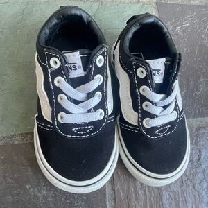 Vans Baby Black and White Sneakers